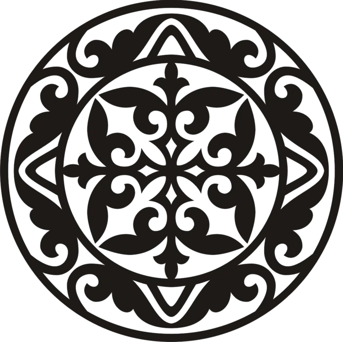 Ornament Engraving Tile Pattern, skull tattoo, symmetry, monochrome, sticker png